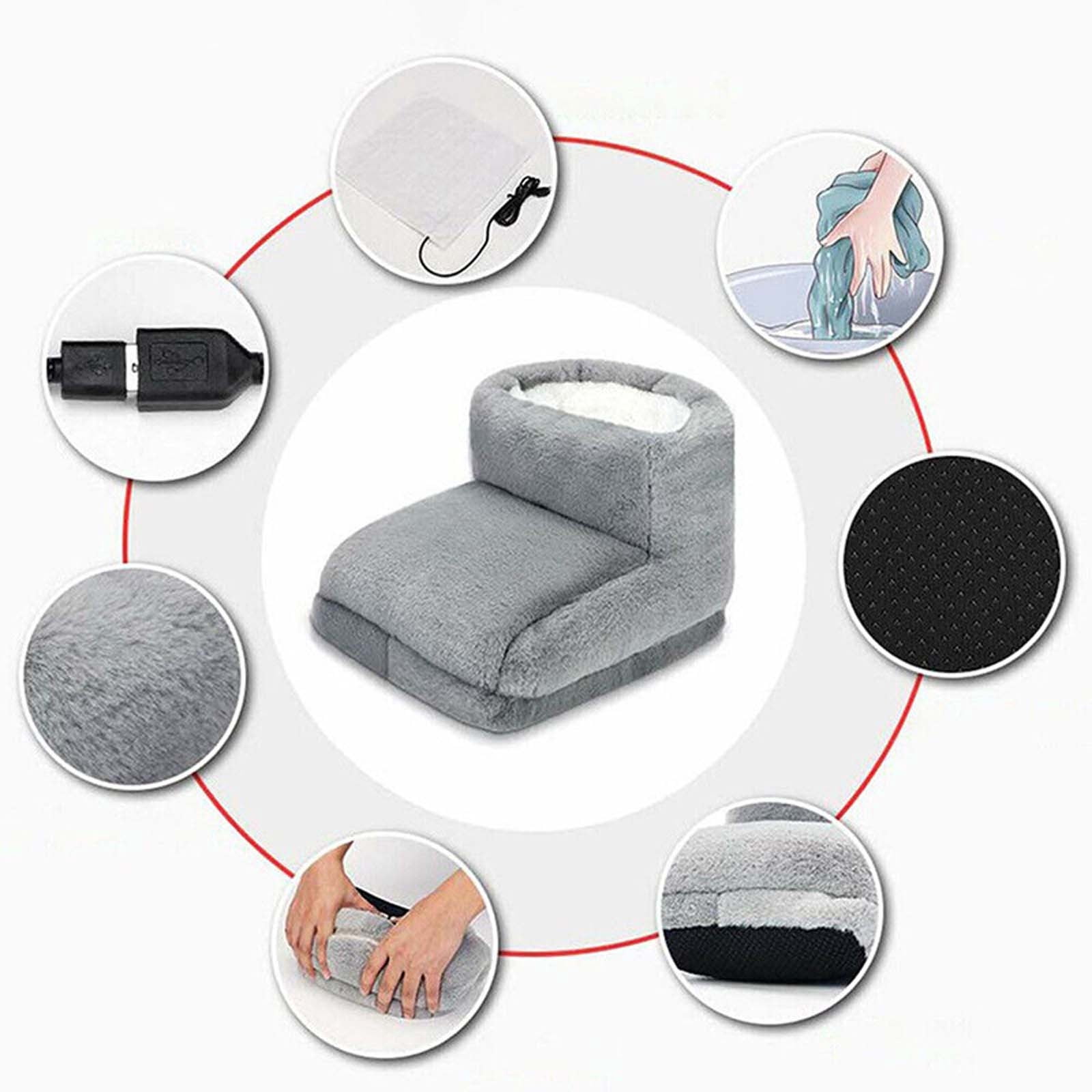 Banghong Foot Warmer,Feet Warmer, Heating Pad for Feet,Electric Foot Warmer,Heated Slippers for Women Men,Under Desk Foot Warmer for Cold Feet,Foot Warmer for Bed Home Bedroom
