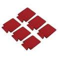 thumbnail image 1 of Mangas enfriadoras Uxcell, aisladas, colapsables, de neopreno, 2.6 mm de grosor para latas de 12 oz, paquete rojo de 6, 1 of 5
