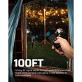 thumbnail image 3 of DEWENWILS Outdoor Power Stake Timer Waterproof, 100FT Wireless Remote Control, 6 Grounded Outlets, 6FT Extension Cord, Photocell Dusk to Da, 3 of 7