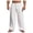 White, variant on Pants for Men Lightweight Waffle Elastic Drawstring Waist Textured Fabric Oversized Straight Casual,Sizes S-3XL