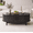 39.4"Black, variant on Easoger 39.4" Oval Coffee Table with Storage, Mid-Century Modern Fluted Coffee Table with Brass Handles, Wood Coffee Table for Living Room, Black