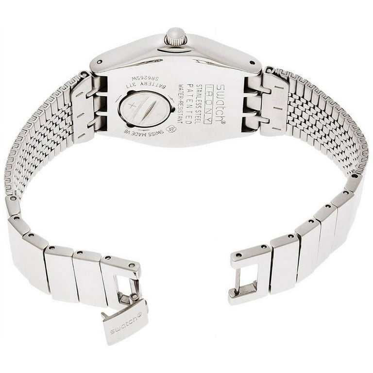 Swatch YLS186G Starling Black Dial Stainless Steel Women s Watch