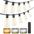 thumbnail image 1 of Guirnaldas de luces para exterior Brightever, 3 colores, regulables, 30 m, con control remoto, 1 of 7