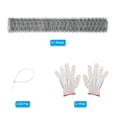 thumbnail image 3 of Uxcell 394"x16" Chicken Wire Mesh 0.6 Inch Hexagonal Galvanized Chicken Wire Fencing with Zip Ties and Gloves, 3 of 6