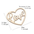 thumbnail image 3 of Ktoot 50Pcs Valentine's Day Decorations Wooden Heart Decor Pieces Love Wood Cutouts for Wedding Party Home Gathering Crafts Diy Hanging Ornaments (1.4"X1.6")Valentine's Day Gifts Wood Hearts Slices, 3 of 8