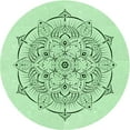 thumbnail image 1 of Ahgly Company Machine Washable Indoor Square Transitional Mint Green Area Rugs, 3' Square, 1 of 7