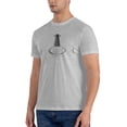 thumbnail image 4 of Acoustic Guitar Men'S Basic Short Sleeve T-Shirt Gray Large, 4 of 5