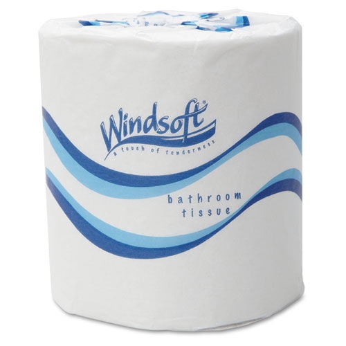 2-Ply 4.5 in. x 3 in. Septic Safe Bath Tissues - White (48 Rolls/Carton, 500 Sheets/Roll)