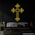 thumbnail image 3 of Glowneon Cross Neon Sign, Cross LED Sign, Christian Cross Symbol, Cross Jesus LED Neon Light, 3 of 5