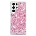thumbnail image 2 of For Samsung Galaxy S24 Ultra Case,Cute Glitter Bling Twinkle Stardust with Drop Protection Shockproof Soft TPU Slim Flexible Phone Case Girls/Women Protective case for Samsung Galaxy S24 Ultra,Pink, 2 of 6