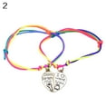thumbnail image 4 of Yesbay Women Girl Letter Carved Heart BFF Best Friend Matching Bracelet Gift-#1, 4 of 6
