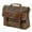 Coffee, variant on Vintage Oil-Waxed Canvas & Leather Laptop Messenger Bag - Waterproof Briefcase for Work, Travel