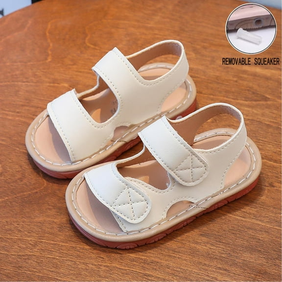Delliss Summer Girls Sandals Open Toe Comfort Sandal Walking Beach Shower Shoes Toddler Fashion Cute Dress Sandals