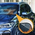 thumbnail image 4 of Foldable Car Windshield Sunshade UV Sun Visor Protector Blocks UV Rays Keeps Vehicle Cool 55x27.6 Inch Realistic Cute Orange Cat, 4 of 8