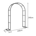 thumbnail image 2 of Outdoor Pergola Trellis, Personalized Backdrop Garden Arbor, Weatherproof Metal Frame, Climbing Plants Support, Easy Assembly Wedding Arch Decoration, Dark Green, 255 X 140 X 38 Cm, 2 of 5