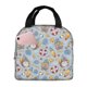 thumbnail image 1 of Fotbe Summer Time With Gnome Bolsa Térmica con Estampado y Forro de Aluminio Grueso Bolsa de Almuerzo con Bolsillo Frontal para Hombres y Mujeres, Ideal para Trabajo, Escuela, 1 of 8