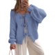thumbnail image 1 of Suéter PRETTYGARDEN con Lazo Frontal, Tejido Grueso, Talla XL, Azul Niebla, 1 of 8
