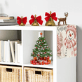 thumbnail image 2 of "Camino De Mesa Con Adorno Navideño + 4 Manteles Individuales conos de nieve Belug, Rosa ", 2 of 5