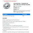 thumbnail image 2 of Front Brake Rotor - Compatible with 2005 - 2007 Ford F-350 Super Duty RWD 2006, 2 of 2