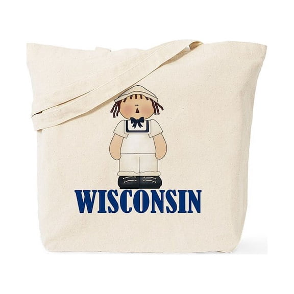 CafePress - Wisconsin Sailor Tote Bag - Unisex Canvas Tote Bag, Beige, 1-Piece