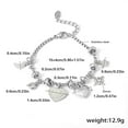 thumbnail image 5 of WE-POLUJ Stylish Gold Plated Heart Charm Bracelet Accessory for Women Craft from Sturdy Stainless Steel and Shining Zircon, 5 of 15