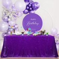 thumbnail image 4 of Mantel Rectangular B-COOL Morado con Lentejuelas 127x203 cm, 4 of 7