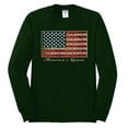 thumbnail image 2 of Wild Bobby, American Game Flag Baseball Bat Ball, Sports, Men Long Sleeve Shirt, Forest Green, Small, 2 of 3