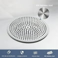 thumbnail image 6 of Drain Hair Catcher, 1pc Round Shower Drain Cover for Bathroom, Drain Strainer, Stainless Steel and Silicone (Round), 6 of 7