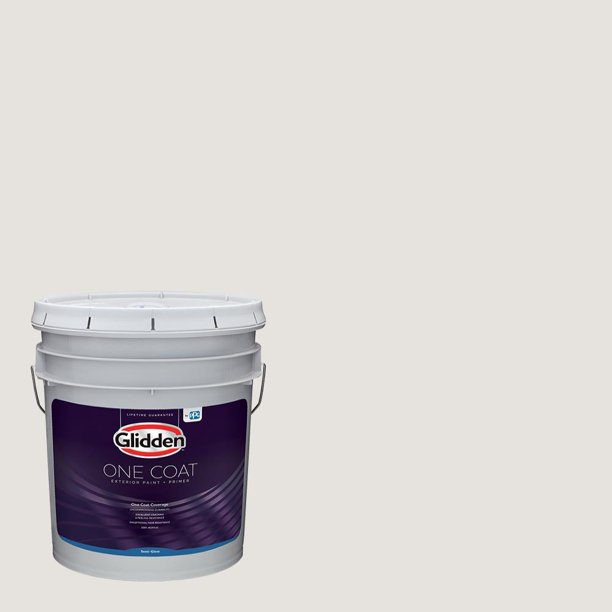 Glidden One Coat Interior Paint + Primer, Arctic Cotton / White, 5