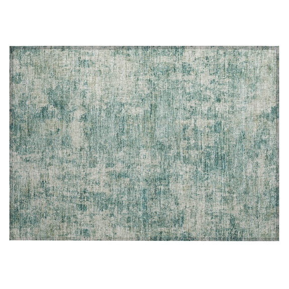 Dalyn Rugs Machine Washable Indoor/Outdoor Chantille ACN2061 Teal 1'8" x 2'6" Rug