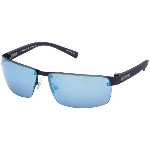 Timberland TB9236 6591D Men's Matte Blue Metal Frame Sunglasses