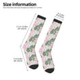 thumbnail image 4 of Fotbe Lilies Flowers print Women's Men's Novelty Crew Socks Cotton Socks Knee High Socks for Walking,Running,Nurses,Pregnancy, 4 of 8