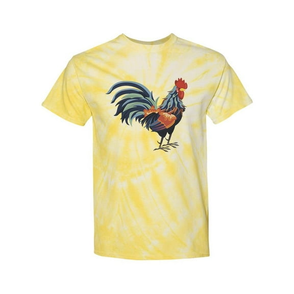 Rooster Tie Dye Cyclone Men -SPIdeals Designs, Male Small