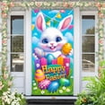 thumbnail image 4 of Jialili Enchanting Easter Door Decor Adorable Bunny With Colorful Eggs And Happy Easter Festive Springtime Decoration, 4 of 6