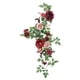 thumbnail image 3 of Guirnalda de flores artificiales, guirnalda floral, fondo rústico colgante, arco de boda, flor Rojo, 3 of 9