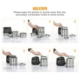 thumbnail image 4 of BIMZUC Portable Stainless Steel Lightweight Wood Stove Alcohol Burner for Outdoor Cooking Picnic BBQ Camping Backpacking Survival Gear (6.2 inches / 15.8 cm Height, 0.99 lbs / 450g Weight), 4 of 6
