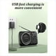thumbnail image 2 of Radio FM Bluetooth 5.0 Altavoz Radio para Personas Mayores HiFi TF/USB Reproductor de MúSica MP3 Soporte GrabacióN Auriculares ReproduccióN,Negro, 2 of 5
