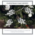 thumbnail image 5 of HOMEMAXS 60 Pcs  Artificial Berry Branch Glitter Christmas Fake Berry for DIY Xmas Wreath Crafts, 5 of 8