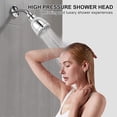 thumbnail image 2 of High Pressure Fixed Shower Head ‘‘ Rainfall Shower Head Leakproof Shower Heads with AngleAdjustable Swivel BallWater Saving ToolInstallation Replacement for Bathroom Shower Head, 2 of 8