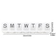 thumbnail image 2 of 7 Day Single Row Pill Organizer, Weekly 7 Compartment Pill Storage Box, Portable Travel Pill Case for Daily Medication, Compact Container for Vitamins Supplements, Transparent Color, 5.9*0.98*1.25in, 2 of 9