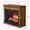 Dark Oak 565, variant on 23 inch Infrared Quartz Heater Fireplace Insert with Realistic Logs and Brick Design, Antique Black, 1500W for Spaces up to 400 sq ft