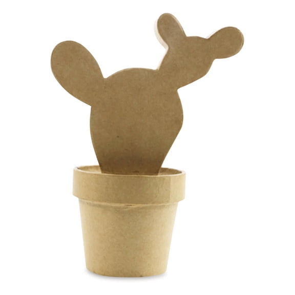 DecoPatch Paper Mache Cactus - Prickly Pear Cactus
