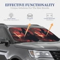 thumbnail image 4 of Naloa Lone Rider Under Red Sky Print 2-Piece Windshield Sunshade,Foldable Car Front Window Sun Shades,for Most Sedans SUV Truck-Large, 4 of 6