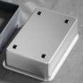 thumbnail image 4 of Opened Metal Litter Tray, Large Capacity Cat Litter Box High Sides Spill Preventing Metal Litter Box for Cats Kittens Rabbits, 4 of 7