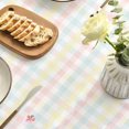thumbnail image 5 of Easter Tablecloth 60×84 Inch Rectangular, Colorful Spring Flower Buffalo Plaid Bunny Washable Table Cover for Party Picnic Dinner Decor, 5 of 6