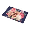 thumbnail image 3 of MKHERT Skull Flowers Doormat Non-slip Bath Mat Floor Mat 30x18 inch, 3 of 3