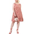 thumbnail image 5 of Agnes Orinda Women's Plus Size Valentines Day Dress Floral Sleeveless Ruffle Hem Casual Dresses 2X Red, 5 of 8