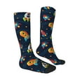thumbnail image 3 of Balery Spaceships And Stars Fun Novelty Socks Men'S Women'S Crew Socks Funny Crazy Novelty Socks Quirky And Cool Socks, 3 of 9