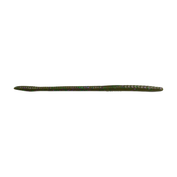Berkley PowerBait® Bottom Hopper, 6.25 in, Worms, Green Pumpkin Candy (12 Count)