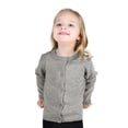 thumbnail image 6 of Valcatch Girls Crewneck Cardigan Cotton Button Long Sleeve Sweater for Infant Toddler Kids 1-8 Years, 6 of 7
